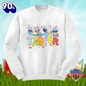 Bunny Lilo Stitch Easter Day Shirt Men Women