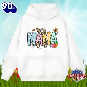 Bunny Mama Flowers Easter Day Shirt Family