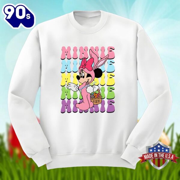 Bunny Minnie Mouse With Easter Eggs Shirt Idea