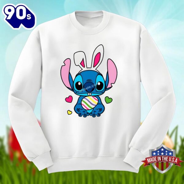 Bunny Stitch And Easter Egg Shirt Classic