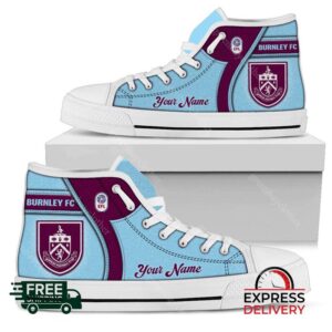 Burnley F.C Personalzied High Top Canvas Shoes