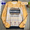 Bushmills Irish Whiskey Snowflakes Xmas Ugly Christmas Sweater