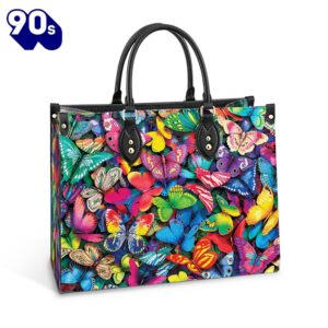 Butterfly Multicolor Pattern Style Leather…