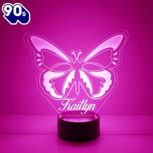 Butterfly Night Light Personalized Free…