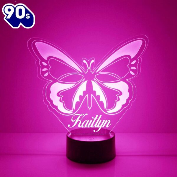 Butterfly Night Light Personalized Free Led Night Lamp  Gift Christmas