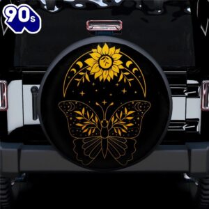 Butterfly Sunflower Car Spare Tire…