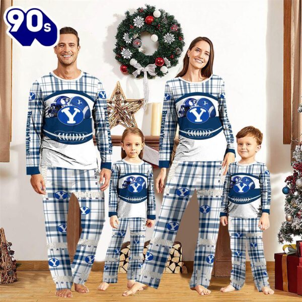 NCAA Family Pajama Sets  BYU Cougars Pajamas Personalized Your Name