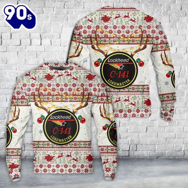 C141 Loadmaster Christmas Aop Sweater