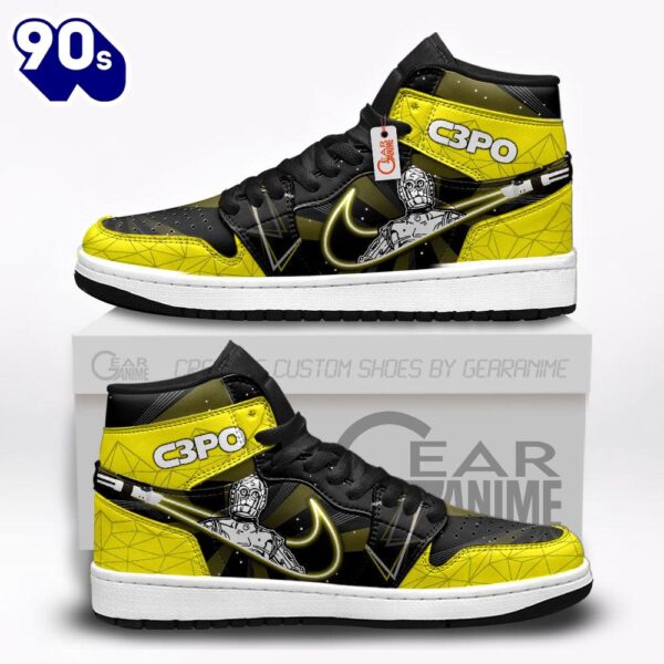 C-3PO J1 Sneakers Custom For Fans