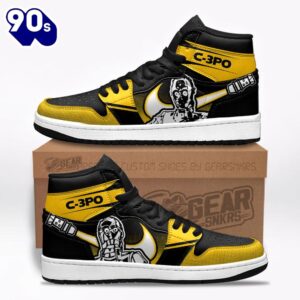 C-3PO Star Wars Shoes Custom Gifts Idea For Fans