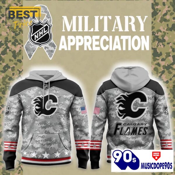 Calgary Flames 2024 Military Appreciation Hoodie, Jogger, Cap