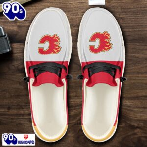 Calgary Flames NHL Hey Dude Shoes Custom Name Perfect Gift