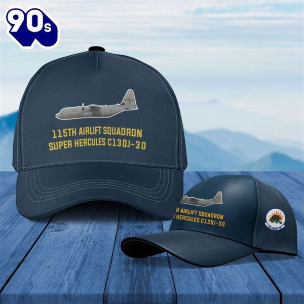 California Air National Guard 115th Airlift Squadron Super Hercules C130J-30 Baseball Cap  Gift For Veteran Day