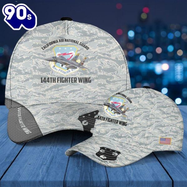 California Air National Guard 144th Fighter Wing McDonnell Douglas F-15C Eagle Baseball Cap  Gift For Veteran Day