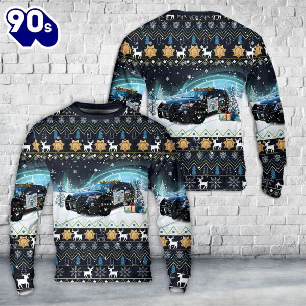 California Highway Patrol Ford Explorer Christmas Sweater