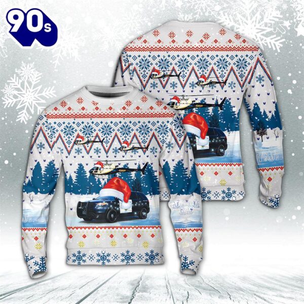 California Highway Patrol Vehicles Christmas Aop Sweater