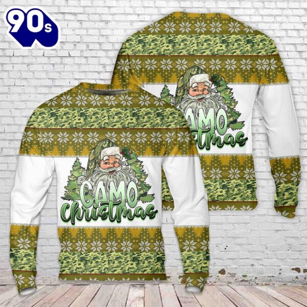 Camo Merry Christmas Sweater