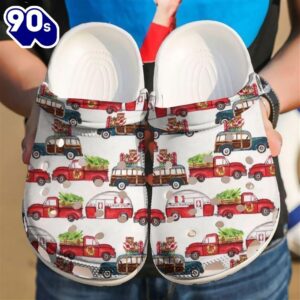 Camping Christmas V1 Classic Clogs Shoes