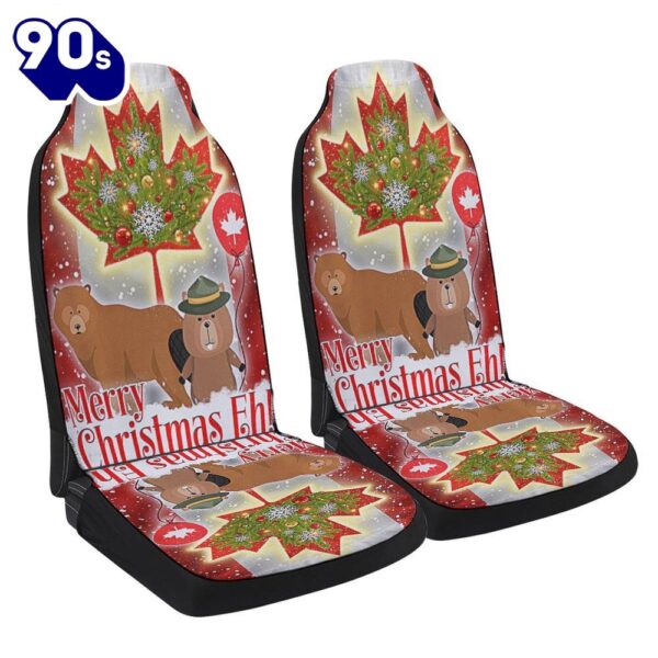 Canada Merry Christmas Eh Canada Beaver And Bear Seat Cover Cars  Gift For Christmas