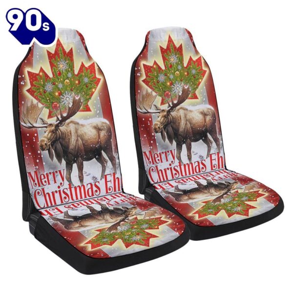 Canada Merry Christmas Eh Canada Moose Seat Cover Cars  Gift For Christmas