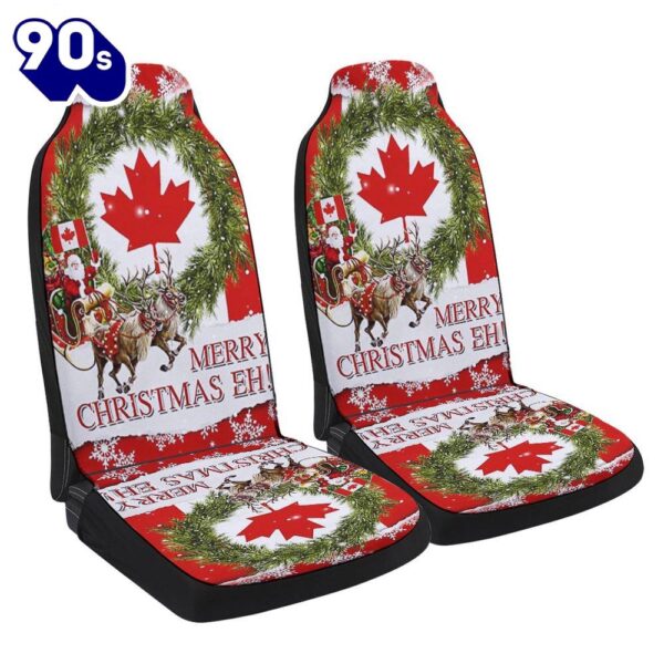 Canada Merry Christmas Eh Canadian Seat Cover Cars  Gift For Christmas