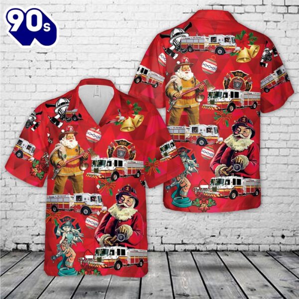 CANADA OTTAWA FIRE SERVICES Christmas Hawaiian Shirt