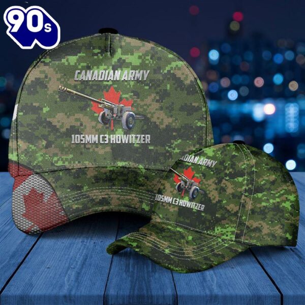 Canadian Army Artillery C3 Howitzer Baseball Cap  Gift For Veteran Day