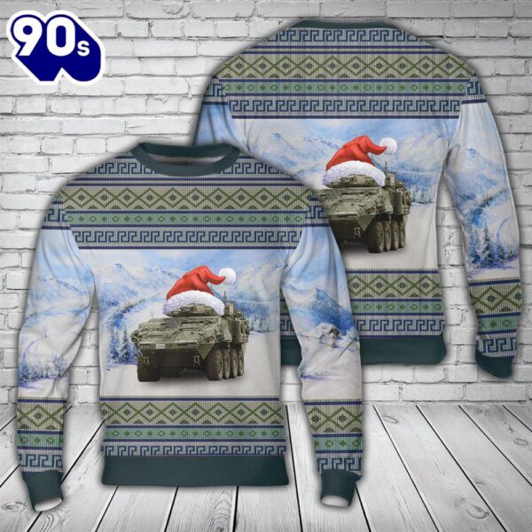 Canadian Army Light Armoured Vehicle (LAV) 6.0 Christmas AOP Sweater