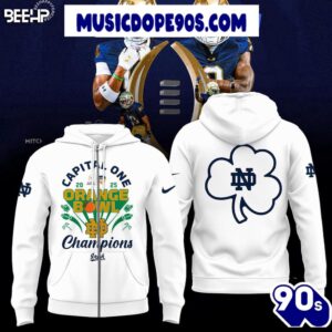 Capital One 2025 Orange Bowl Champions Notre Dame Fighting Irish Limited Edition Hoodie