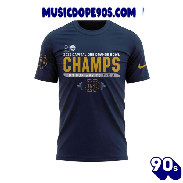 Capital One Orange Bowl Champs 2025 Notre Dame Football Team T-Shirt