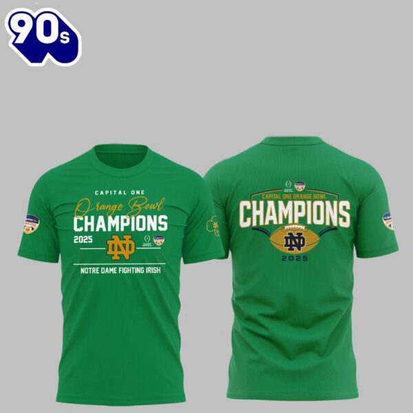 Capital Orange Bowl Champions 2025 Fighting Irish Shirt