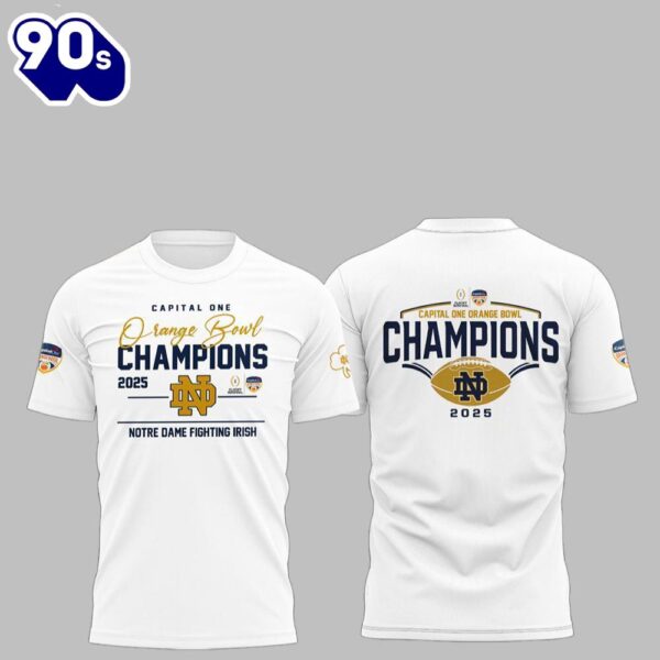 Capital Orange Bowl Champions 2025 Fighting Irish Shirt