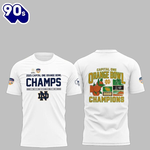 Capital Orange Bowl Champions Fighting Irish 2025 Hoodie