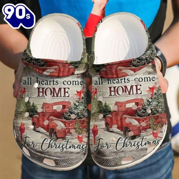 Cardinal All Hearts Come Home For Christmas Clog Shoes For Men Women