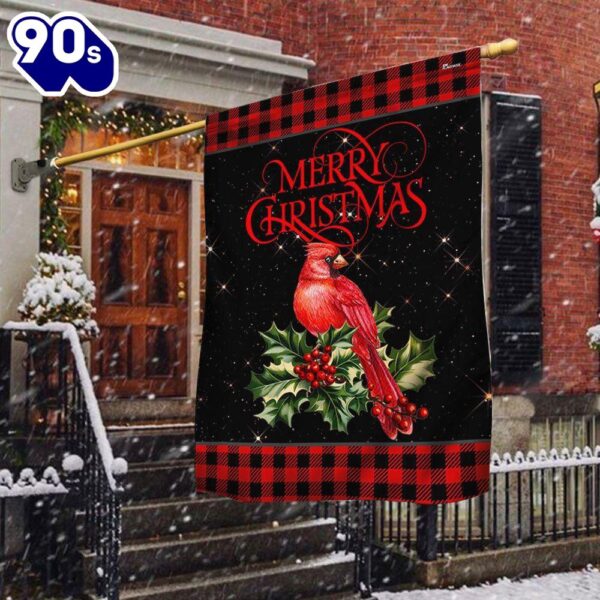 Cardinal Merry Christmas Flag – Christmas  Decorate For Christmas