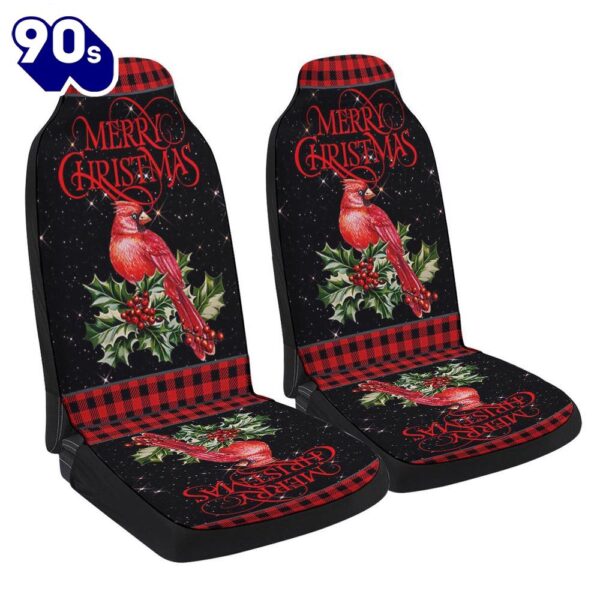 Cardinal Merry Christmas Seat Cover Cars  Gift For Christmas