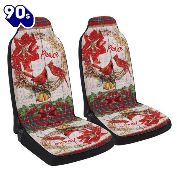 Cardinal Peace Christmas Seat Cover Cars  Gift For Christmas