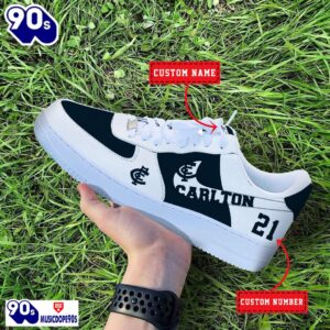 Carlton Blues AFL Personalized Air Force 1 Shoes