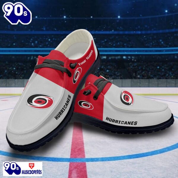 Carolina Hurricanes NHL Hey Dude Shoes Custom Name Perfect Gift