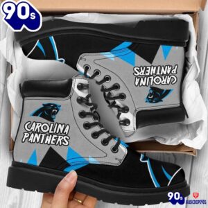 Carolina Panthers All Season Boots Casual Shoes Vegan Leather Custom Boot Shoes