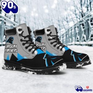 Carolina Panthers All Season Boots Casual Shoes Vegan Leather Custom Boot Shoes