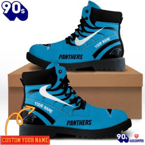 Carolina Panthers Custom Boots Shoes…