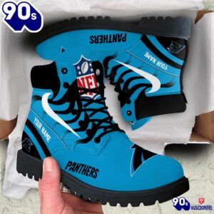 Carolina Panthers Custom Boots Shoes Idea Gift For Fan