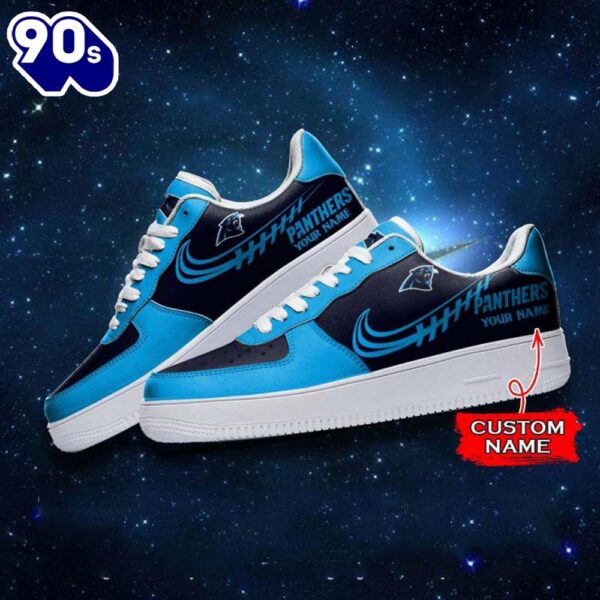 Carolina Panthers NFL Personalized Air Force Sneaker