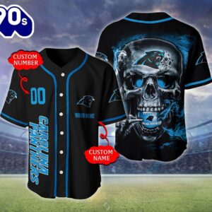 Carolina Panthers NFL Skull Logo…