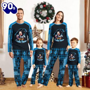 Carolina Panthers Pajamas Personalized Your Name NFL And Mickey Mouse Pajamas  Gift Christmas