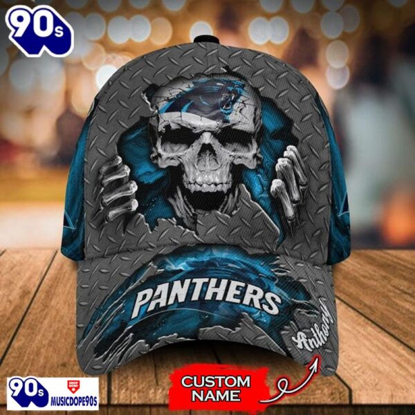 Carolina Panthers- Personalized NFL Skull Cap