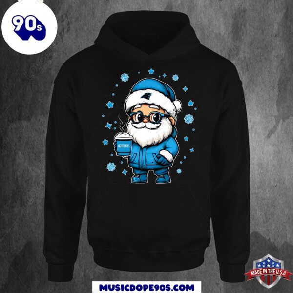 Carolina Panthers Santa Christmas Football Hoodie