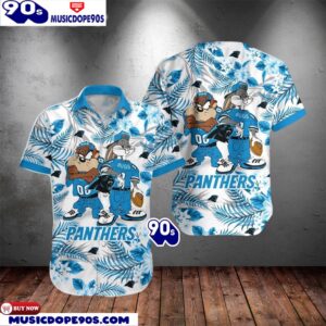 Carolina Panthers Taz And Bugs NFL Teams Hawaiian Shirt