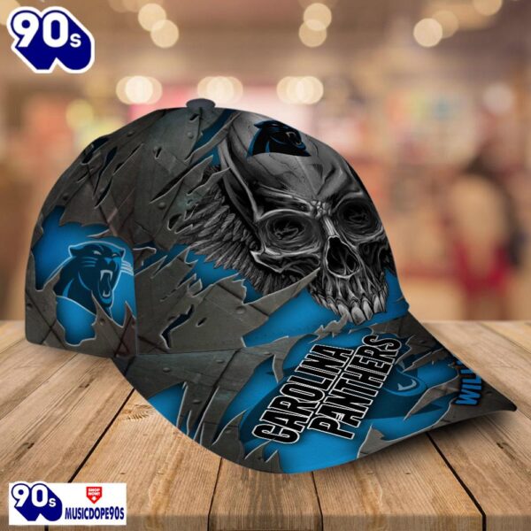 Carolina Panthers-Personalized NFL Skull Cap V2